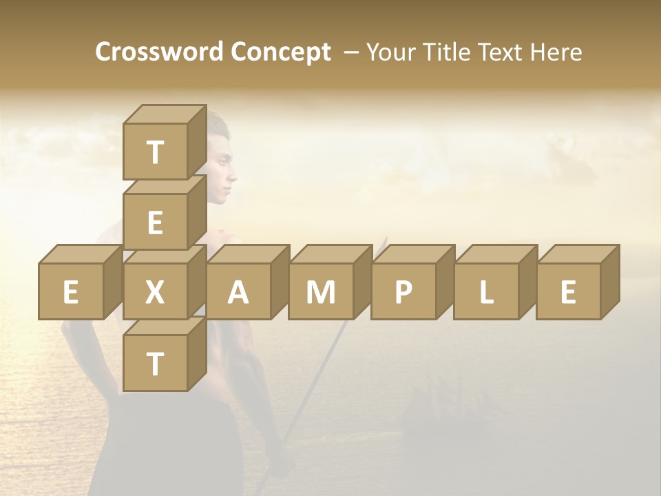 Galleon Fight Naked PowerPoint Template