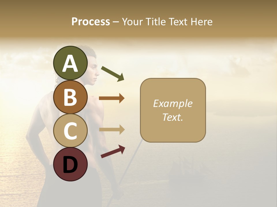 Galleon Fight Naked PowerPoint Template
