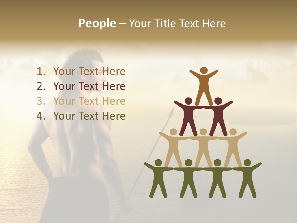 Galleon Fight Naked PowerPoint Template