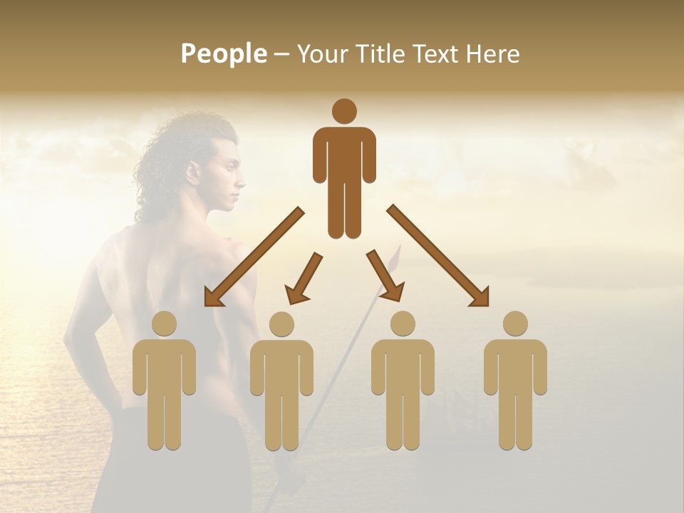 Galleon Fight Naked PowerPoint Template