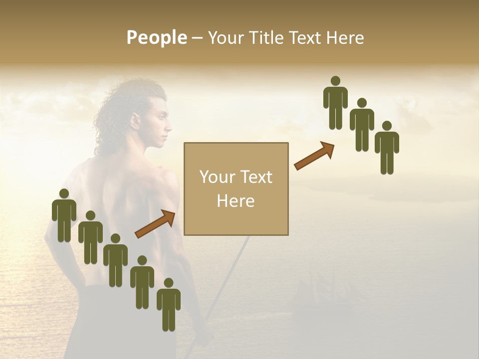 Galleon Fight Naked PowerPoint Template