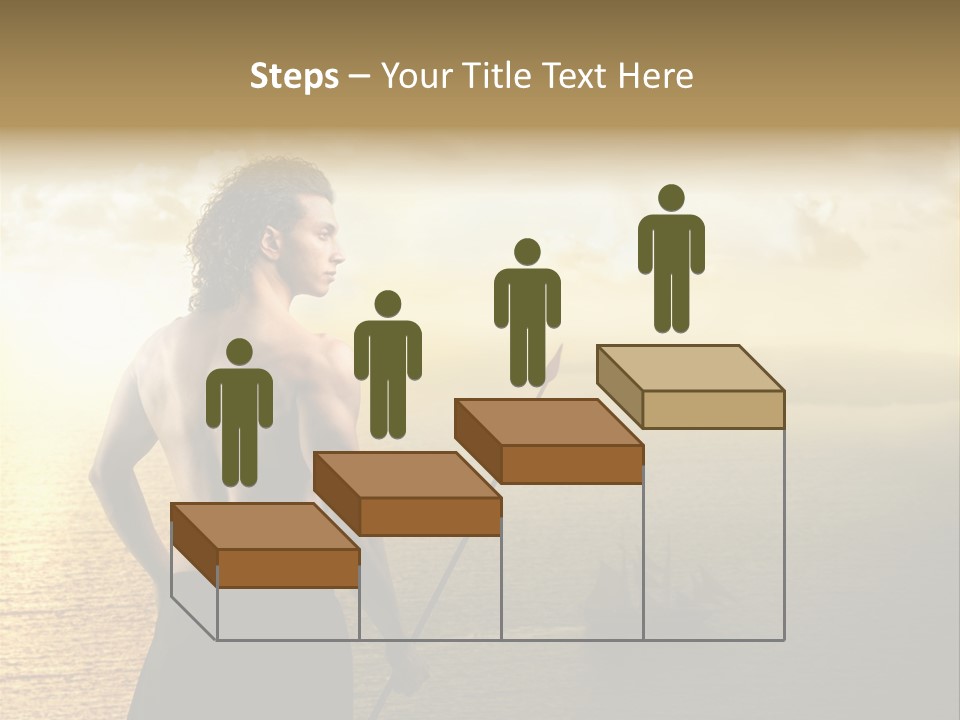 Galleon Fight Naked PowerPoint Template