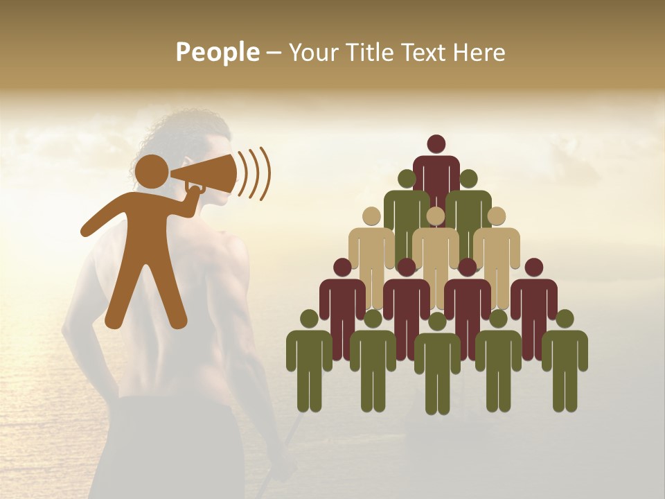 Galleon Fight Naked PowerPoint Template