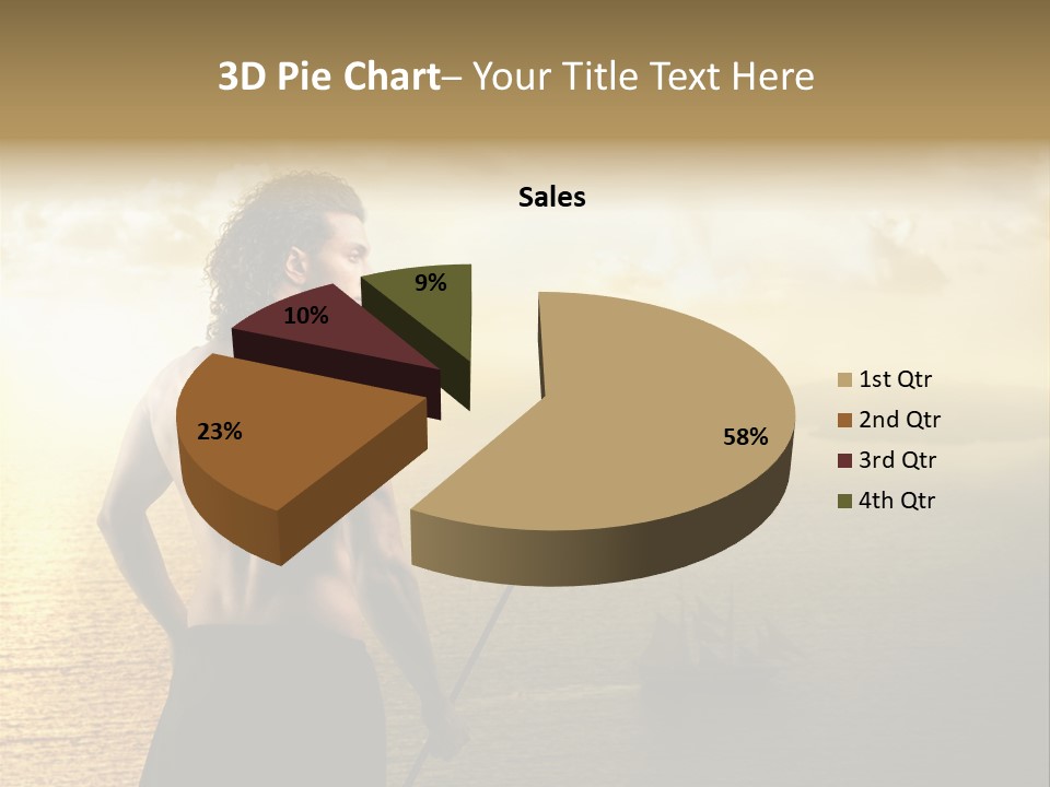 Galleon Fight Naked PowerPoint Template