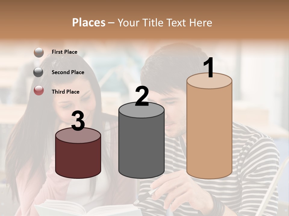 Book Man Teenager PowerPoint Template