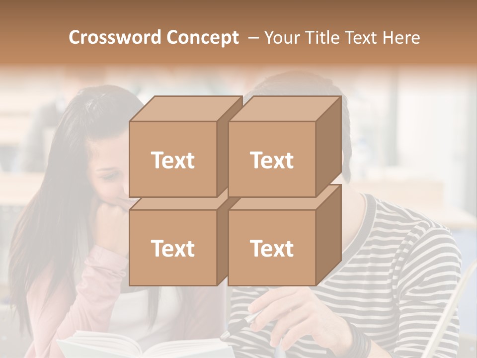 Book Man Teenager PowerPoint Template