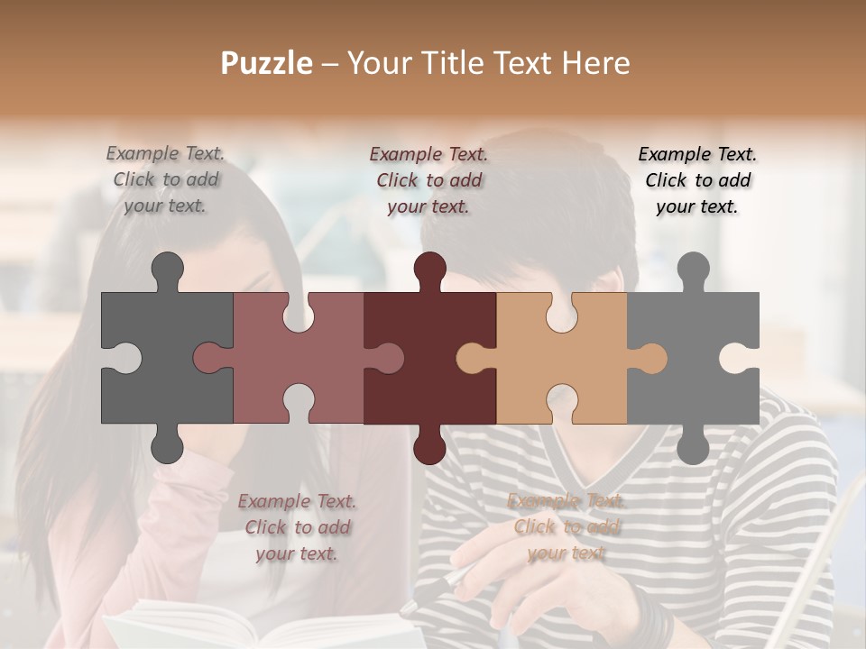 Book Man Teenager PowerPoint Template