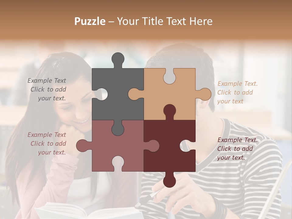 Book Man Teenager PowerPoint Template