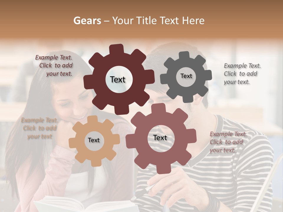 Book Man Teenager PowerPoint Template