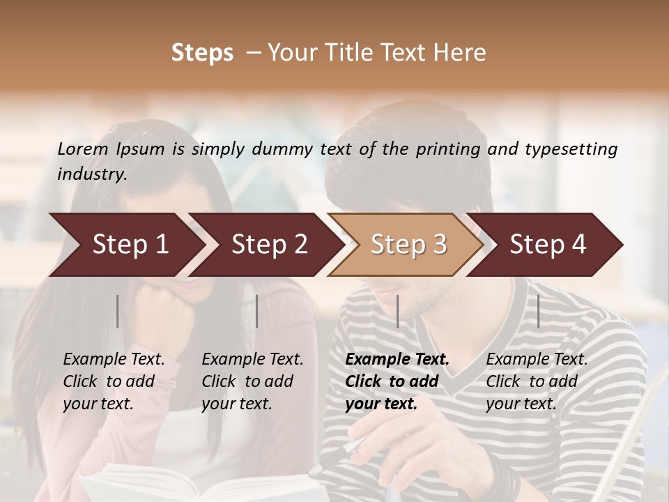 Book Man Teenager PowerPoint Template