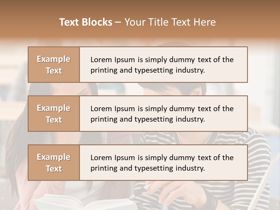 Book Man Teenager PowerPoint Template