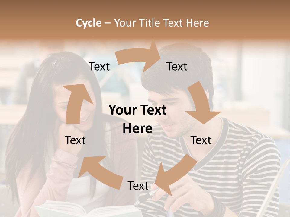 Book Man Teenager PowerPoint Template