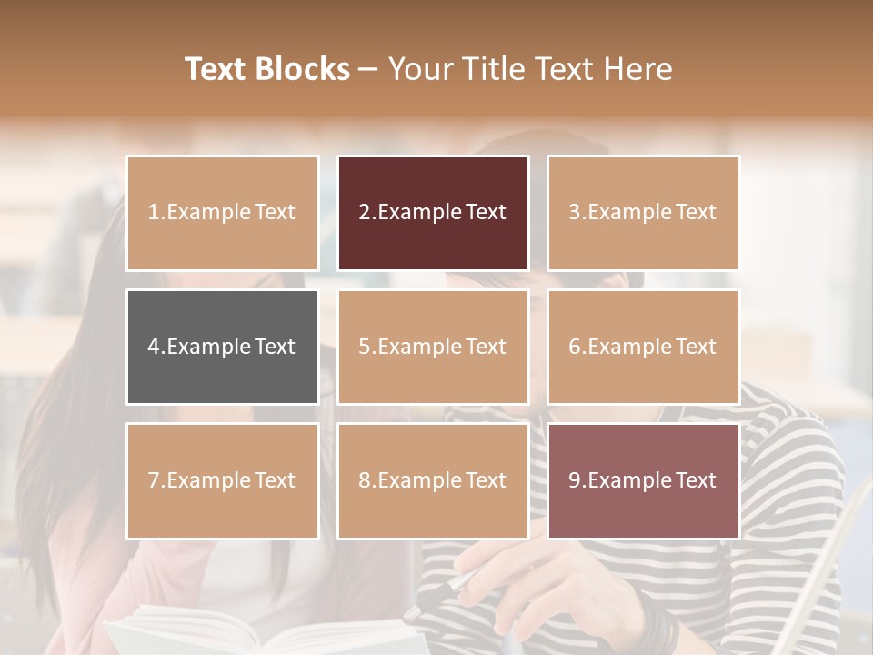 Book Man Teenager PowerPoint Template