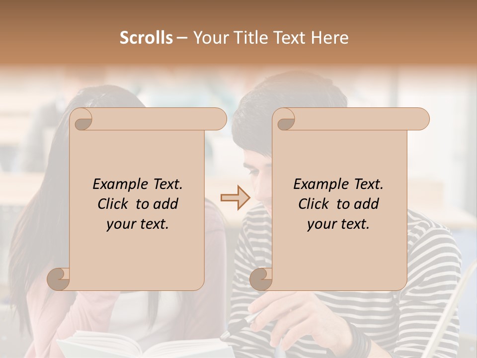 Book Man Teenager PowerPoint Template