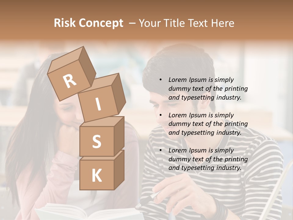 Book Man Teenager PowerPoint Template