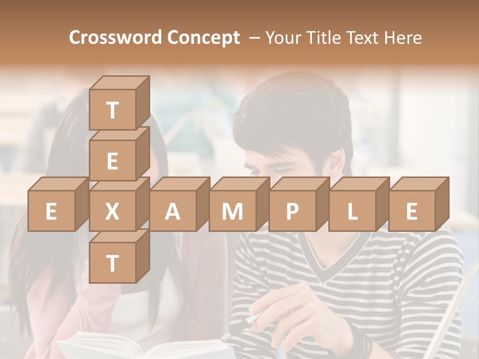 Book Man Teenager PowerPoint Template