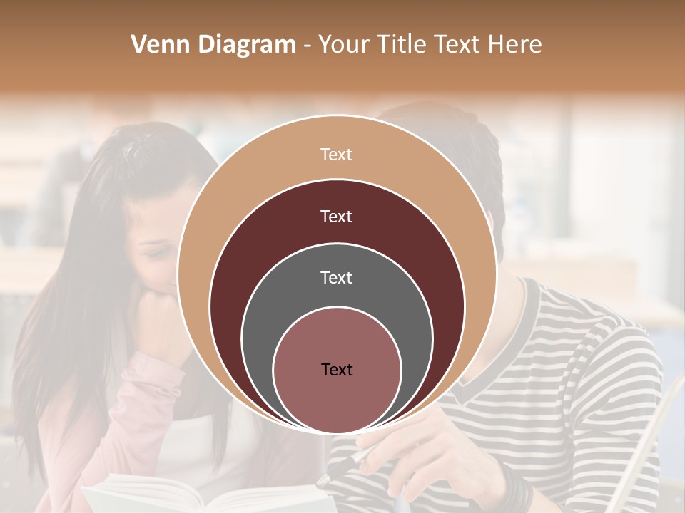 Book Man Teenager PowerPoint Template