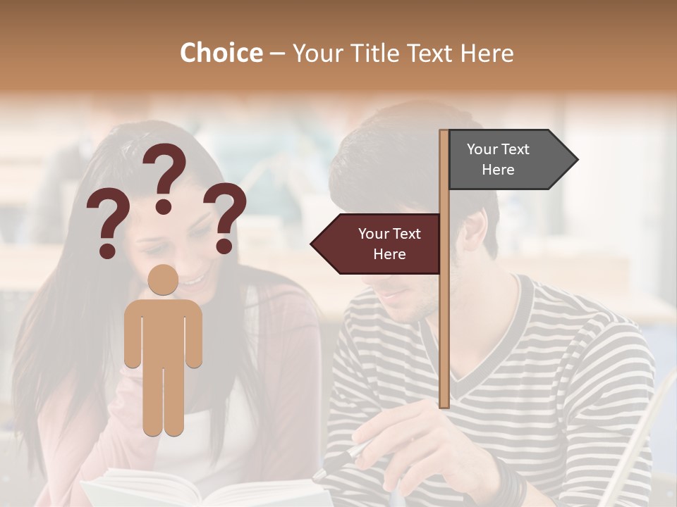 Book Man Teenager PowerPoint Template