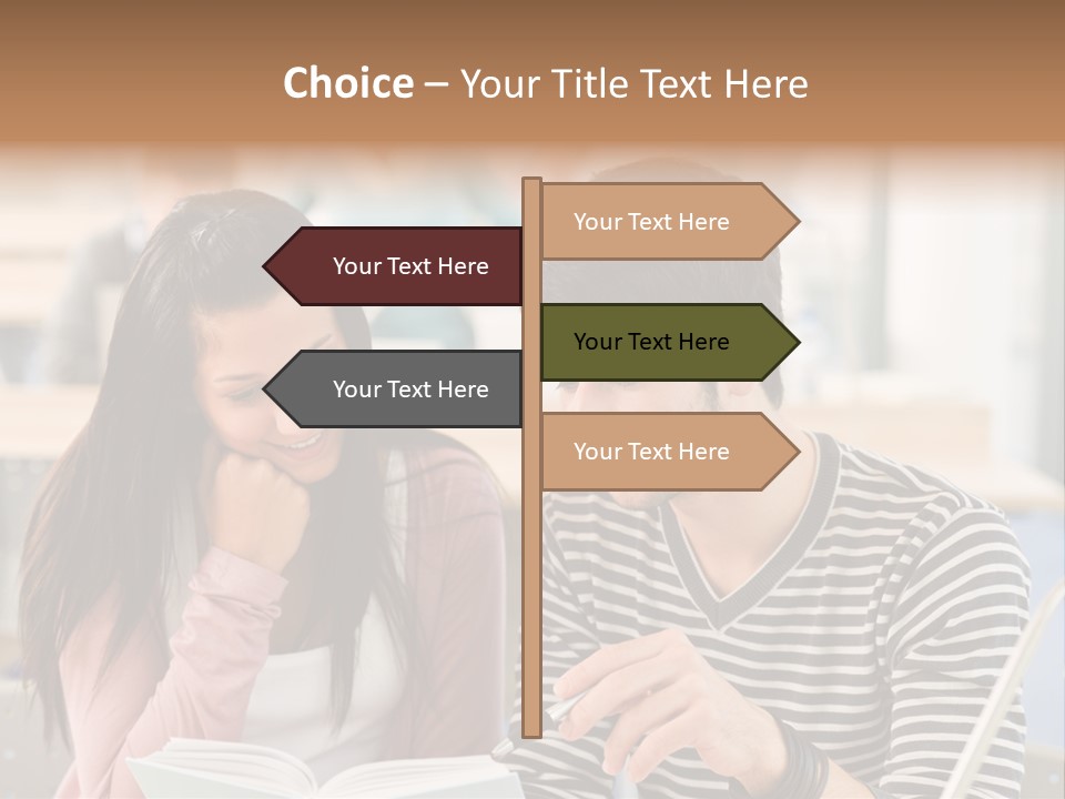 Book Man Teenager PowerPoint Template