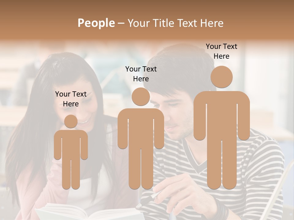 Book Man Teenager PowerPoint Template