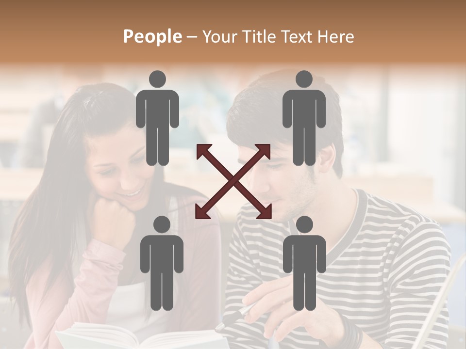 Book Man Teenager PowerPoint Template
