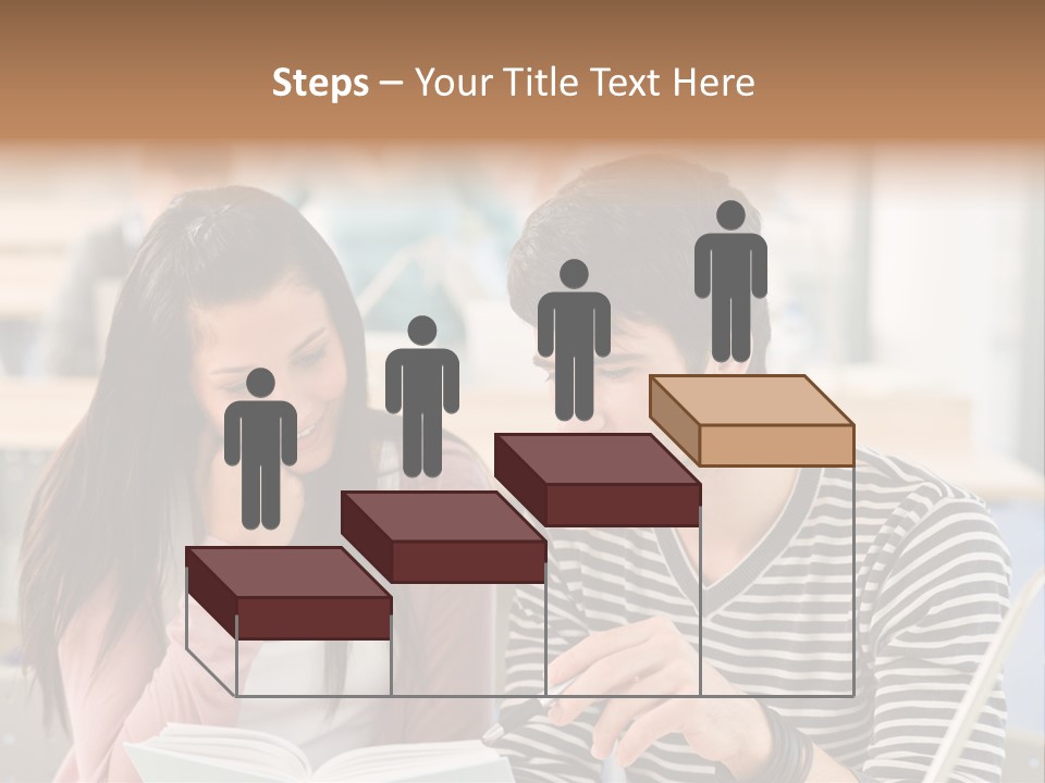 Book Man Teenager PowerPoint Template