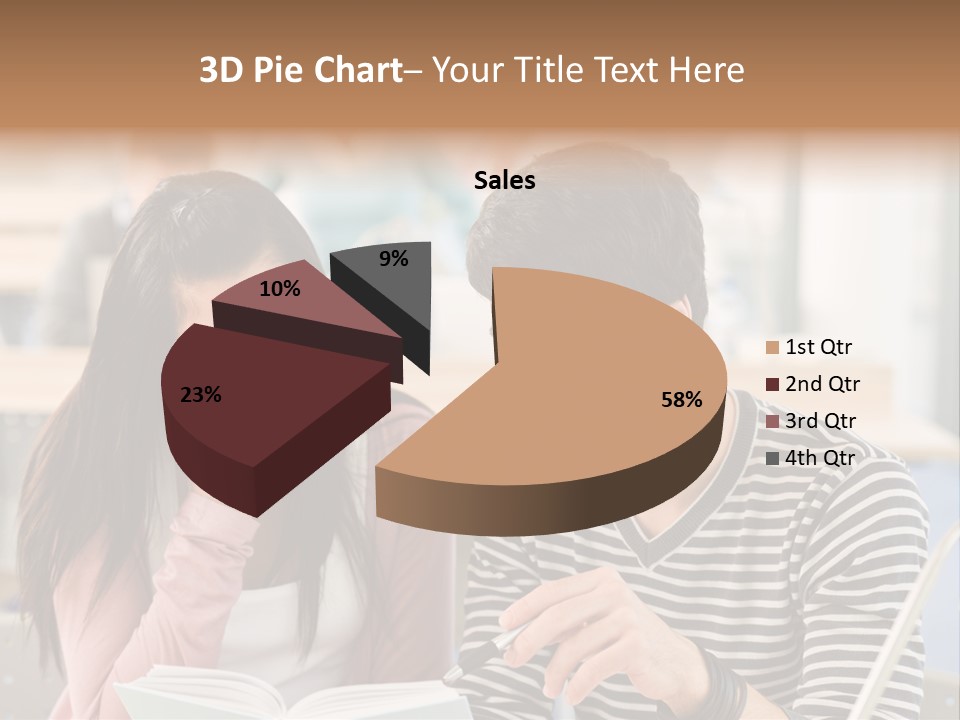 Book Man Teenager PowerPoint Template