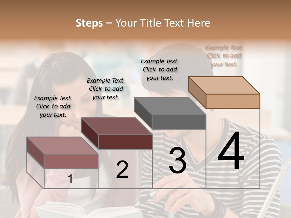 Book Man Teenager PowerPoint Template