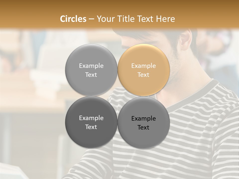 Indoor Man Young PowerPoint Template