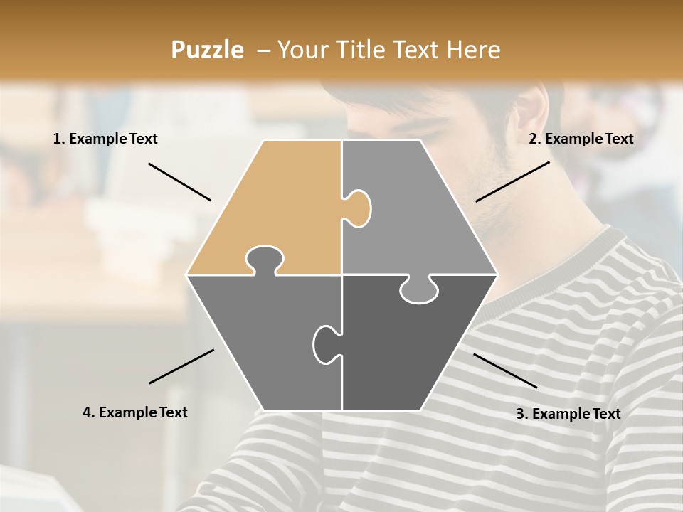 Indoor Man Young PowerPoint Template