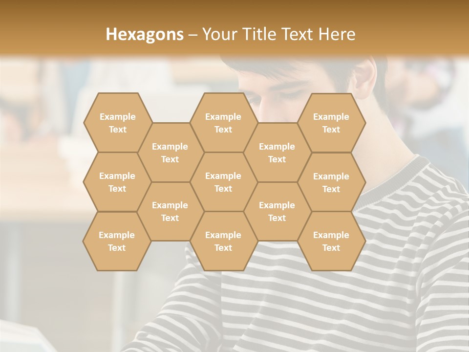 Indoor Man Young PowerPoint Template