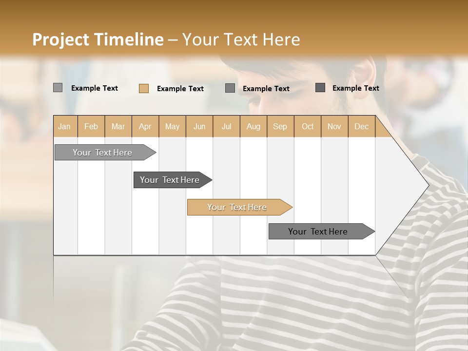 Indoor Man Young PowerPoint Template