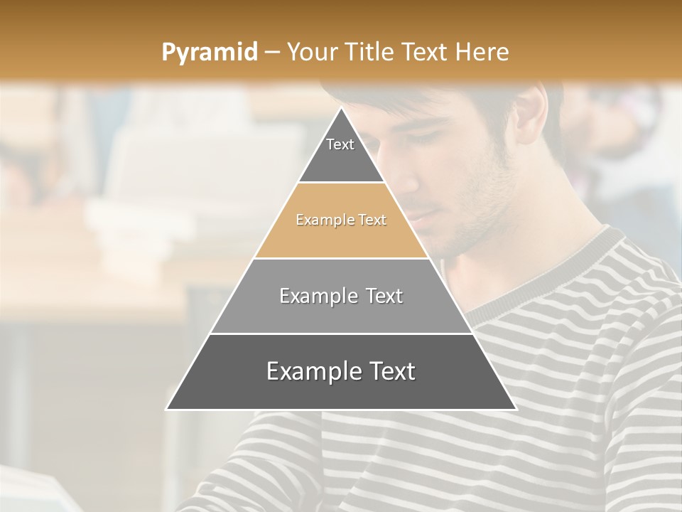 Indoor Man Young PowerPoint Template