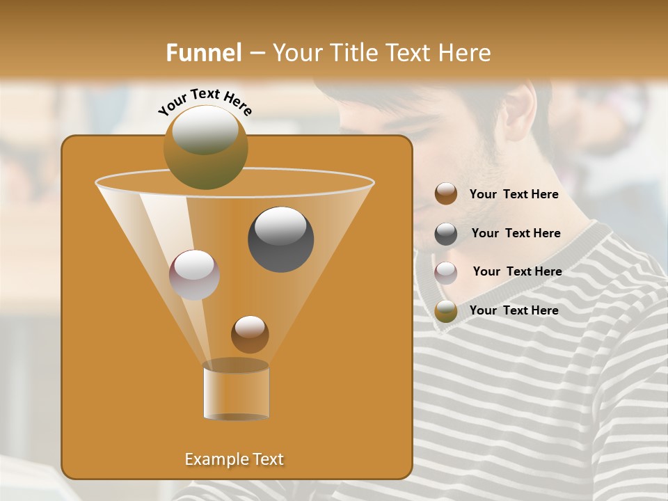Indoor Man Young PowerPoint Template