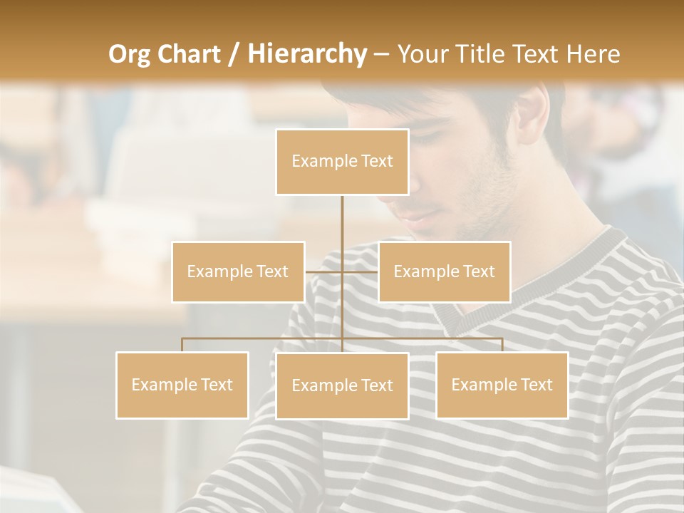 Indoor Man Young PowerPoint Template