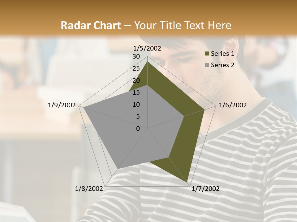 Indoor Man Young PowerPoint Template