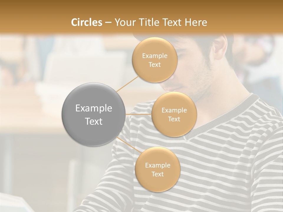 Indoor Man Young PowerPoint Template