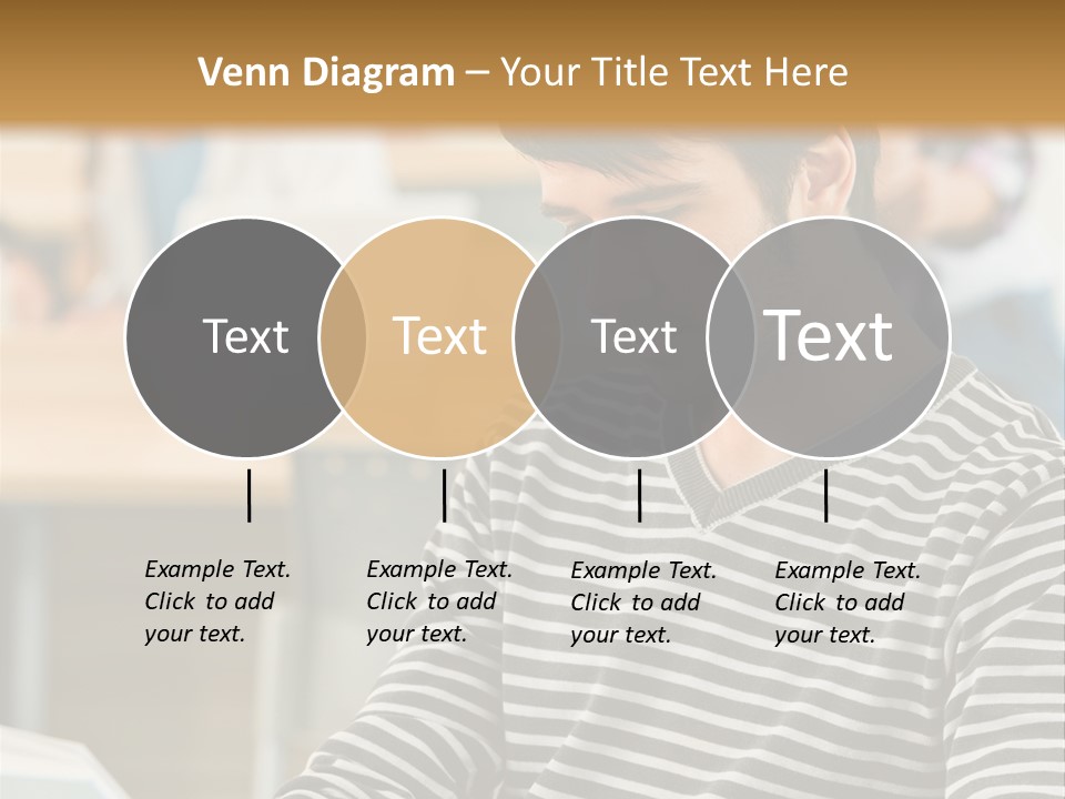 Indoor Man Young PowerPoint Template