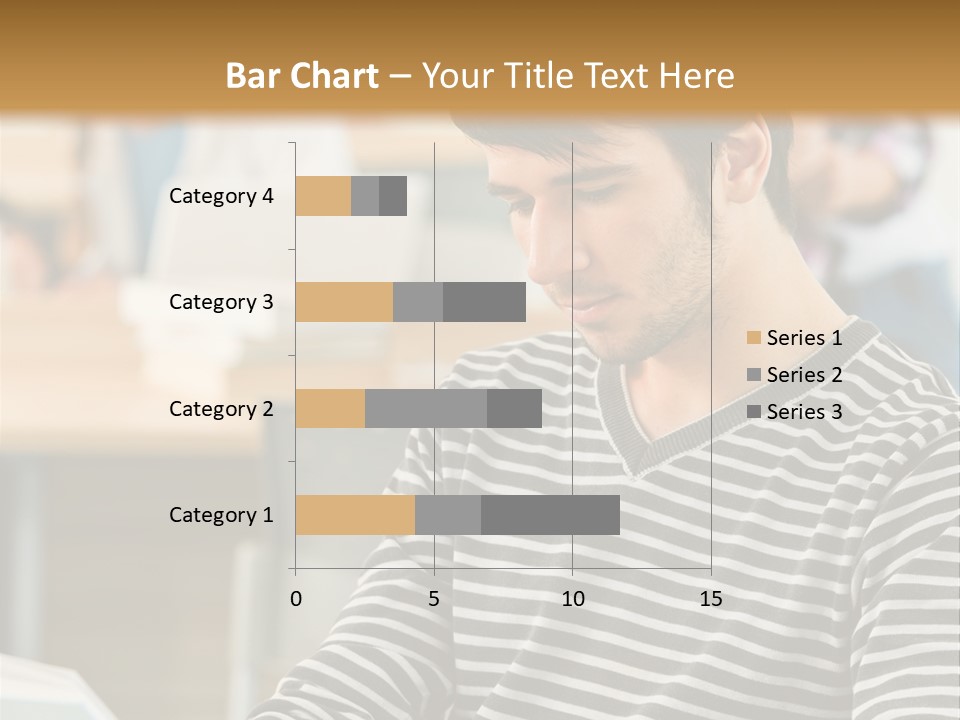 Indoor Man Young PowerPoint Template