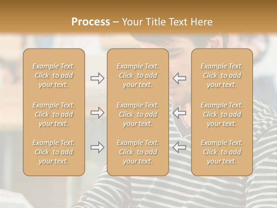 Indoor Man Young PowerPoint Template