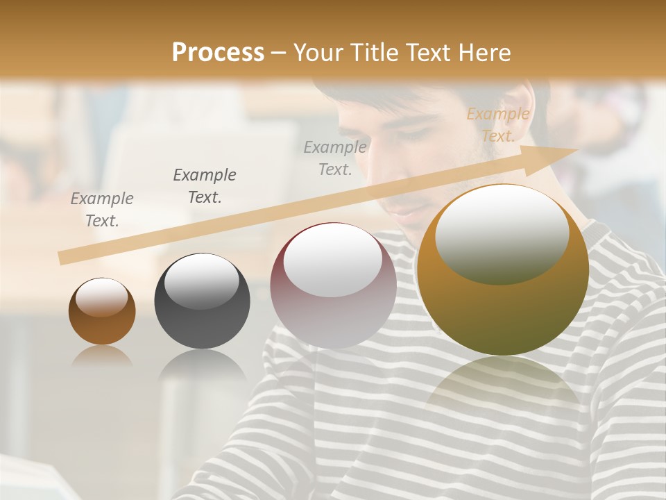 Indoor Man Young PowerPoint Template