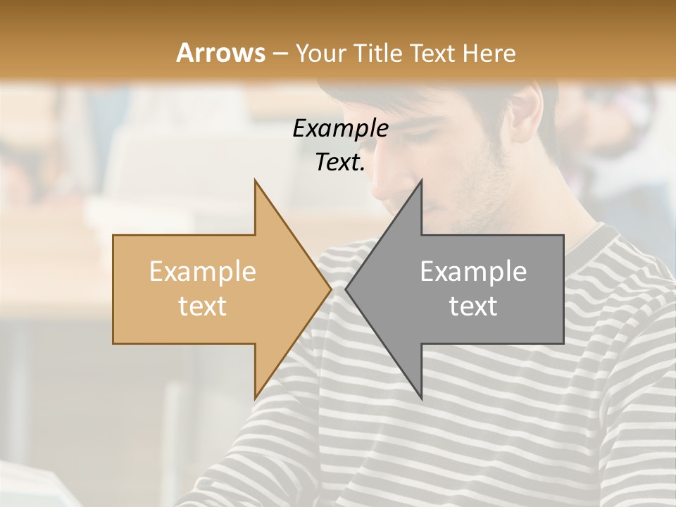 Indoor Man Young PowerPoint Template