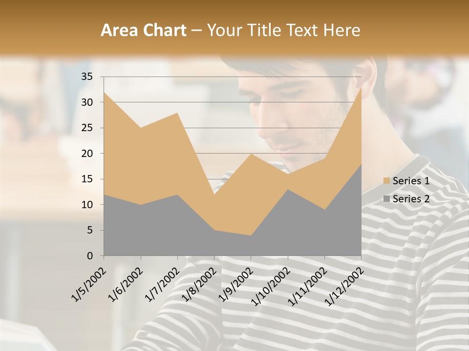 Indoor Man Young PowerPoint Template