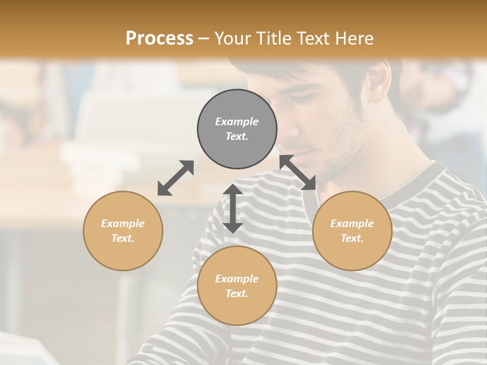 Indoor Man Young PowerPoint Template
