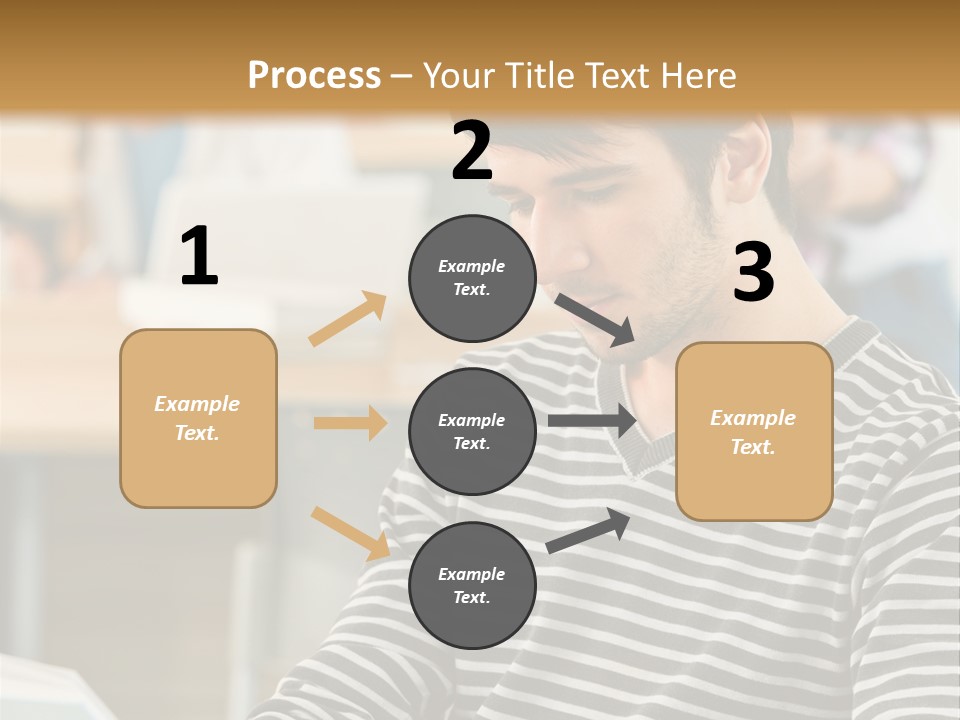 Indoor Man Young PowerPoint Template