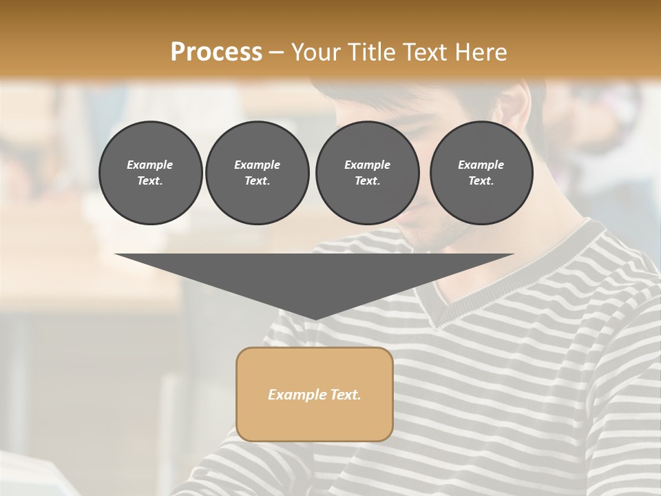 Indoor Man Young PowerPoint Template
