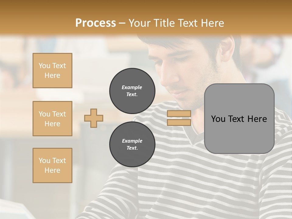 Indoor Man Young PowerPoint Template