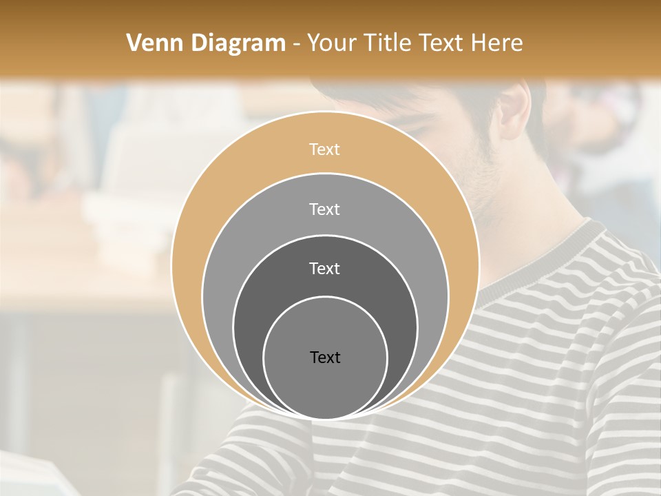 Indoor Man Young PowerPoint Template