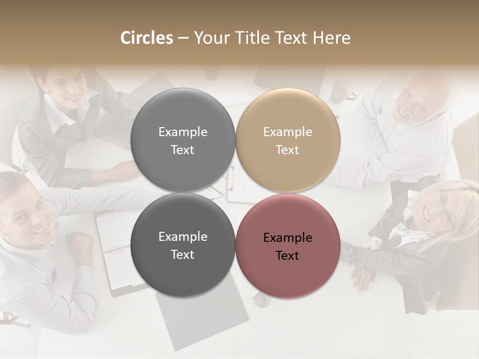 Cooperation Worker Sitting PowerPoint Template