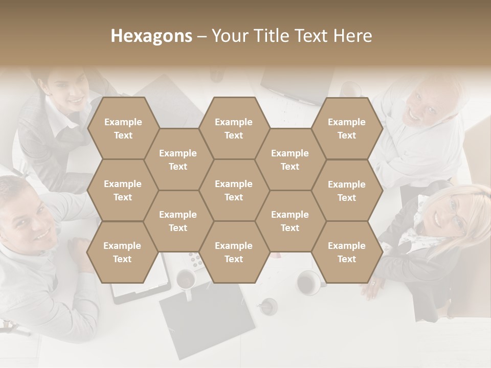 Cooperation Worker Sitting PowerPoint Template